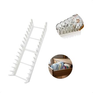Escorredor De Tampas De Panela e Pratos Suporte Vertical De Plástico Resistente Solução Antiderrapante Para Bancada e De