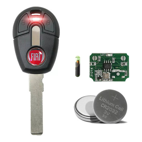 Chave Gaveta Fiat Palio + Controle Alarme + Chip T42
