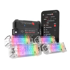 STROBO LED RGB RITIMICO BLUETHOOTH STETSOM