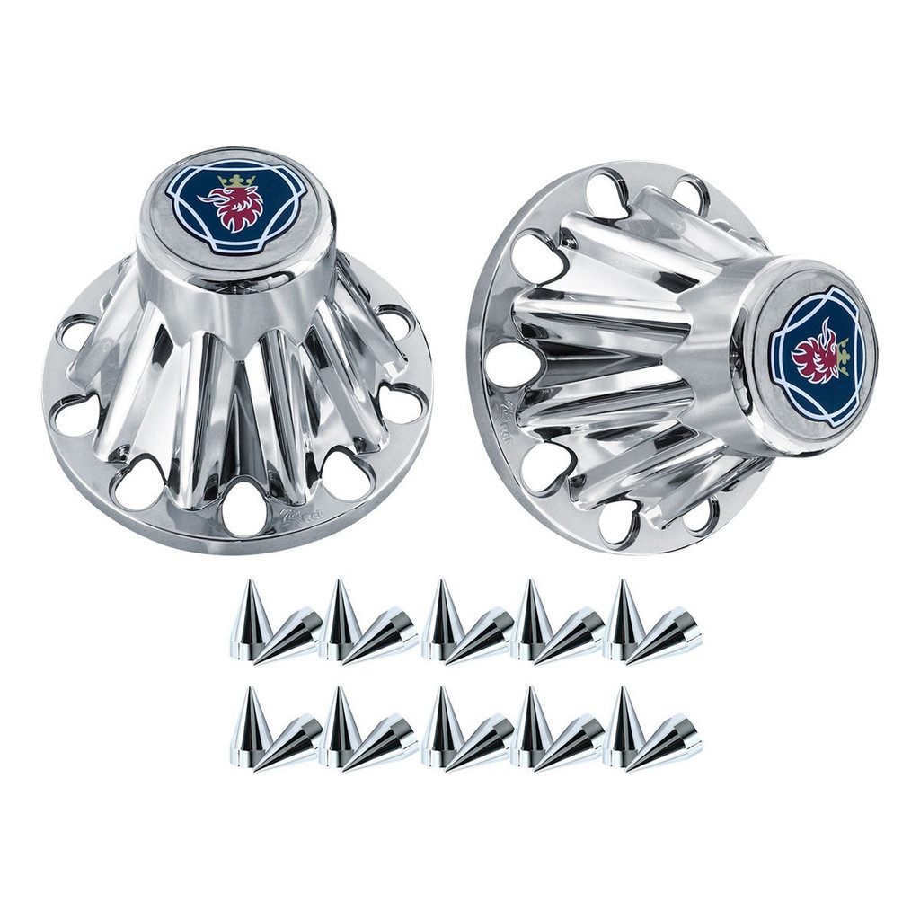 Aplique Tampa Cubo + Capa Porca America Tração Sc 124 S5 113