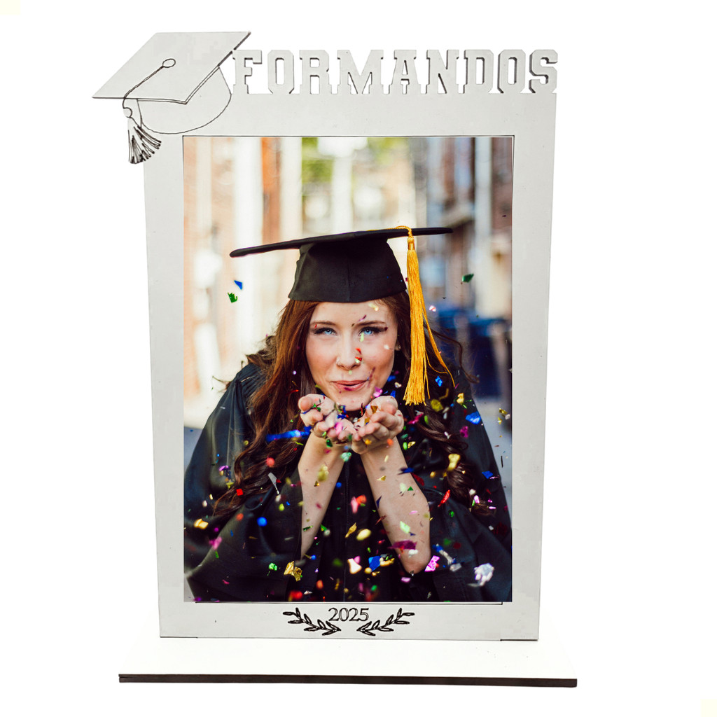 30 Porta Retrato Formandos 2025 Lembrancinhas Mdf Branco Formatura