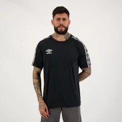 Camisa Umbro Traditional Tape Preta