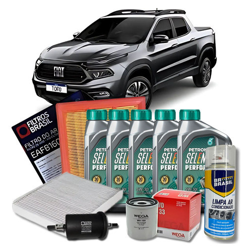 Kit Revisao Fiat Toro Motor 2.4 16v  Kit Filtros + Kit em Oferta na Shopee