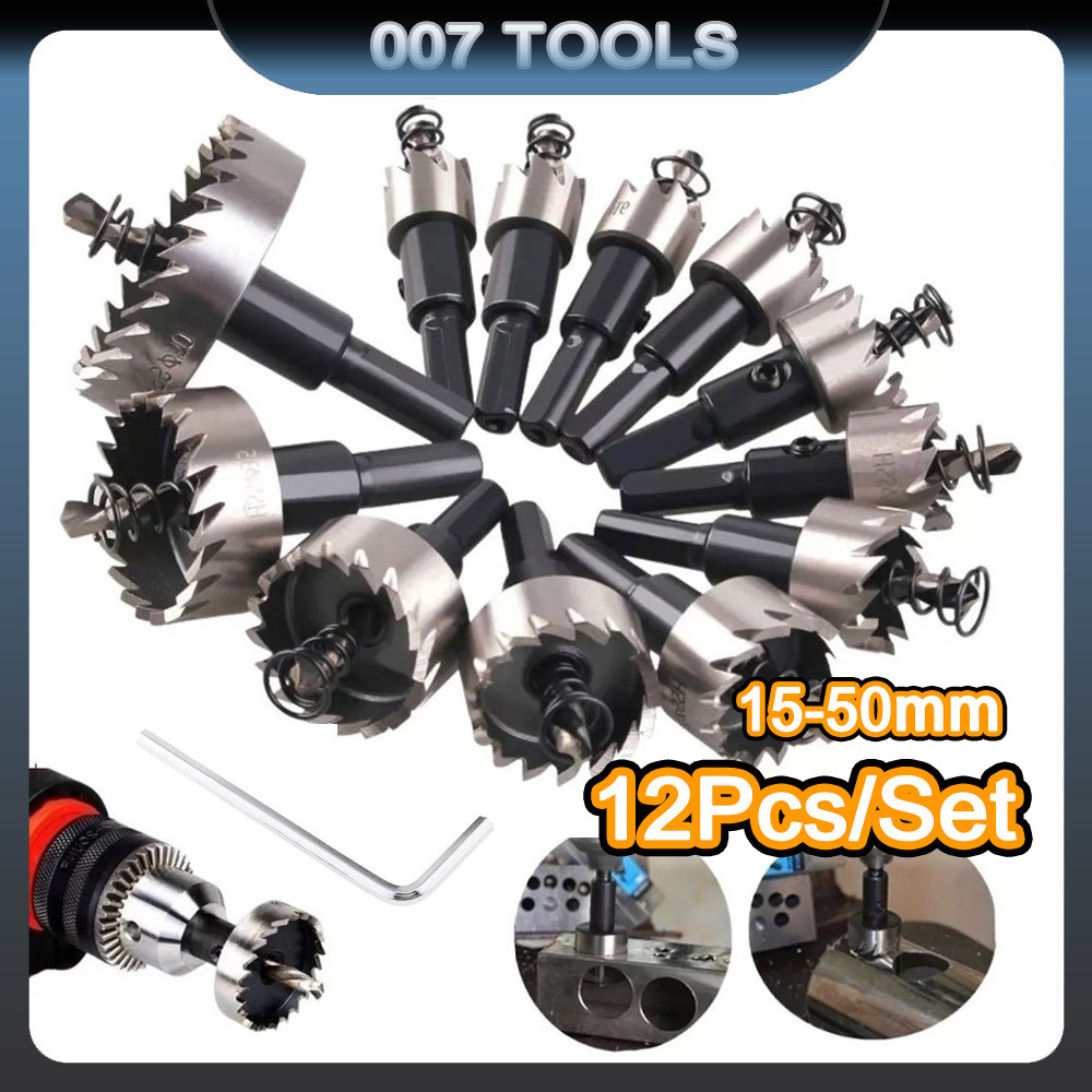 Kit 12 Brocas Serra Copo Aço Ferro Alumínio Etc 15 - 50mm Pronta Entrega em Oferta na Shopee