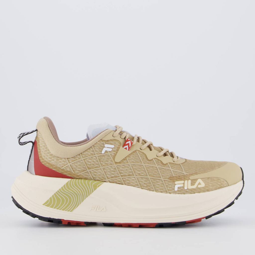 Tênis Fila Racer Skytrail Feminino Bege em Oferta na Shopee