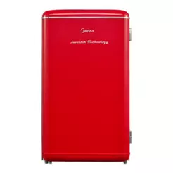 Frigobar Retrô Vermelho 93L Inverter Midea MDRD142RTD323 Bivolt