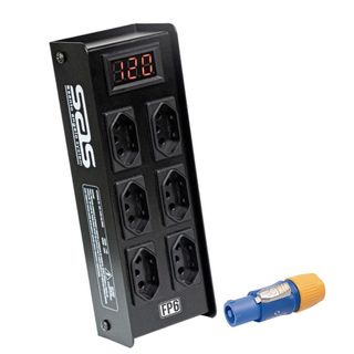 Régua de Energia Para Palco Santo Angelo FP6 com Filtro de Proteção 6 Tomadas