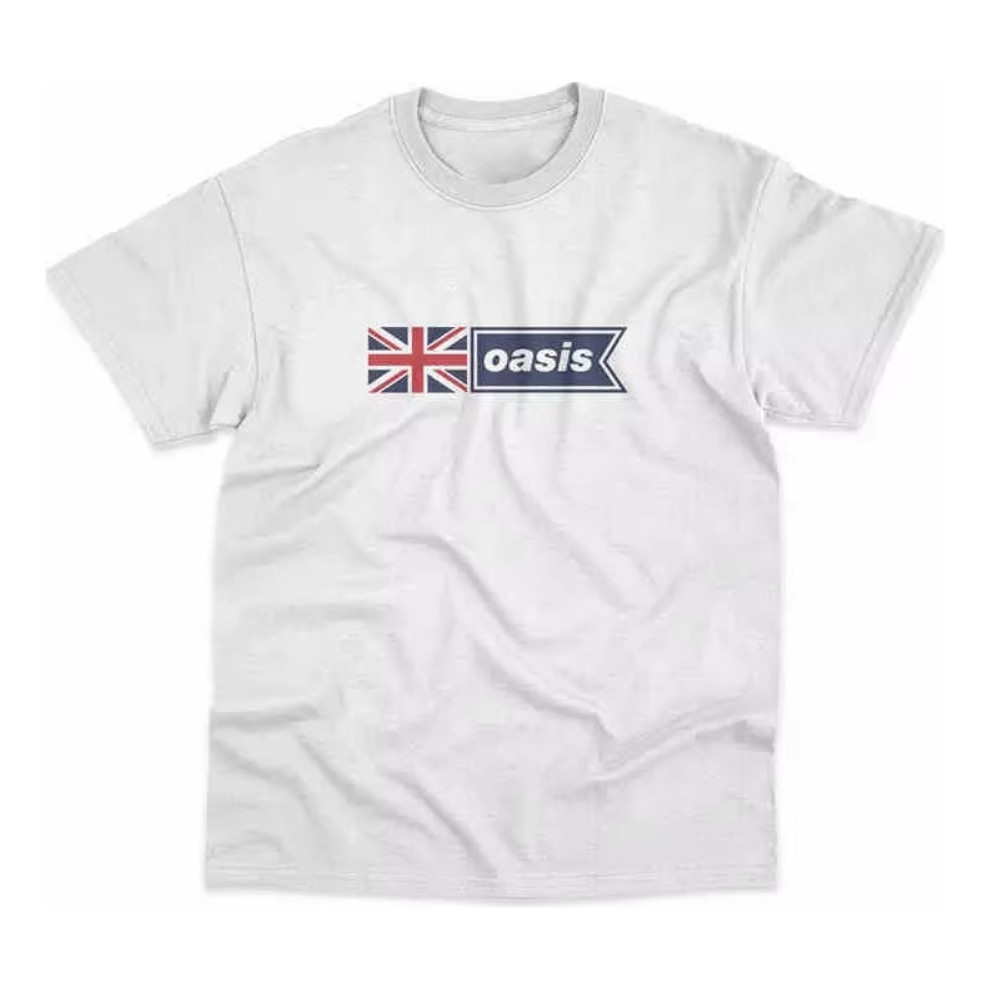 Camiseta Unissex Estampa Banda de Rock Oasis Logo🎼🎤- Camisa de Malha 100% Algodão - Envio Imediato😉- VS Shopp