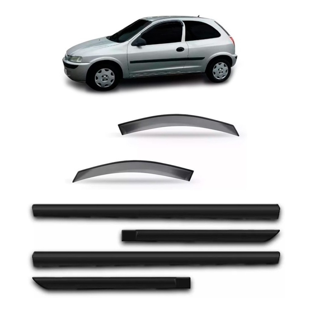CALHA CHUVA CELTA 2000 2001 2002 2003 2004 2005 2 PORTAS + FRISO LATERAL