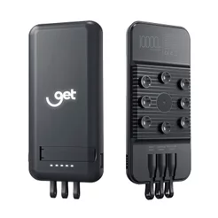 Carregador Portátil Sem Fio com Ventosas Get 10000mAh Preto