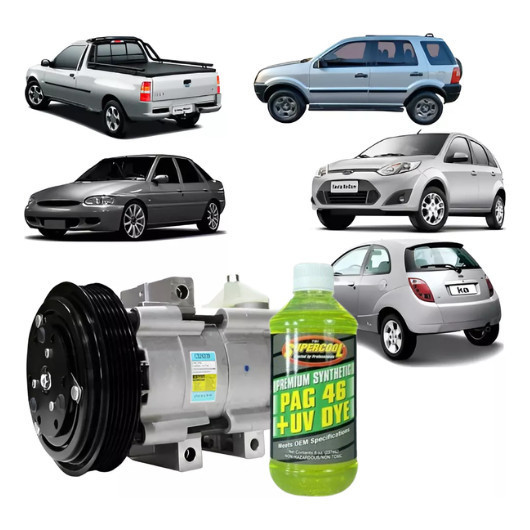 Compressor Ar Ecosport / Fiesta /courier Delphi + Óleo NF LACRADO