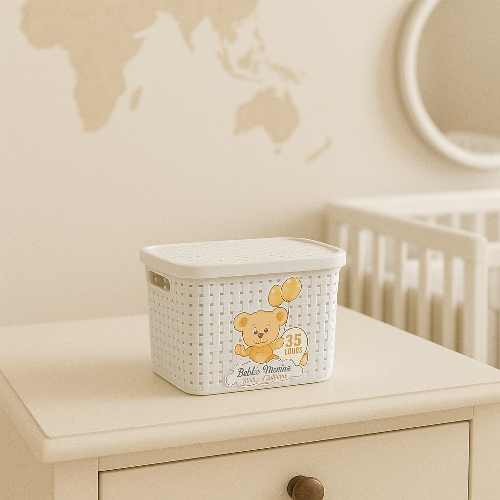 Caixa Organizadora Monte Líbano Rattan 3,5 Litros em Oferta na Shopee