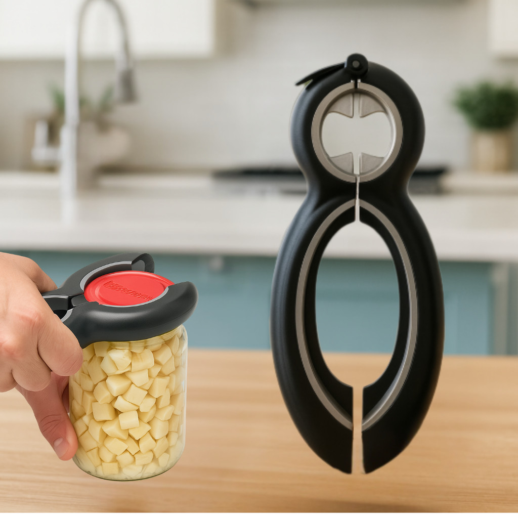 Abridor Multiuso 6X1 Potes Latas Garrafas Embalagens Lacres em Oferta na Shopee