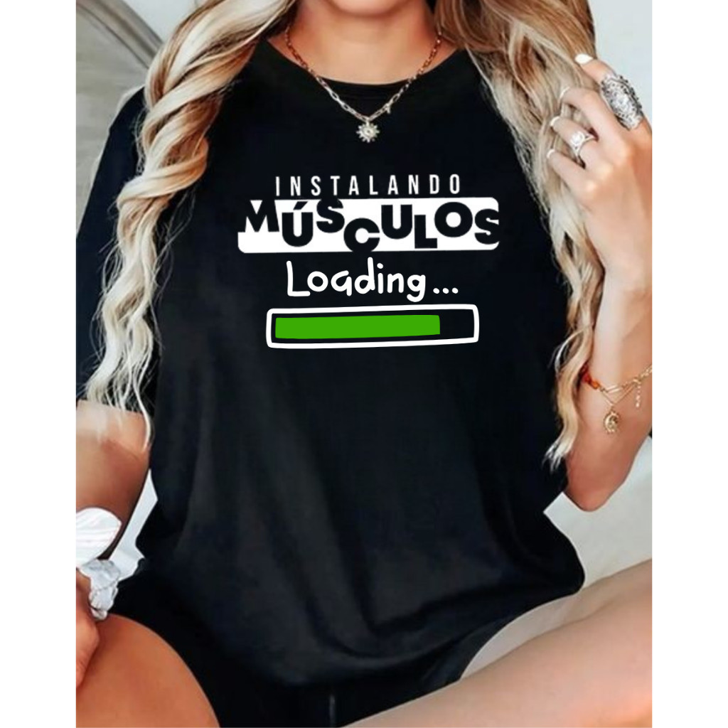 Linda T-shirt Camiseta Camiseta o Confortavel Estiloso Premium Feminina Musculacao Academia Camisao Premium Envio Rapido