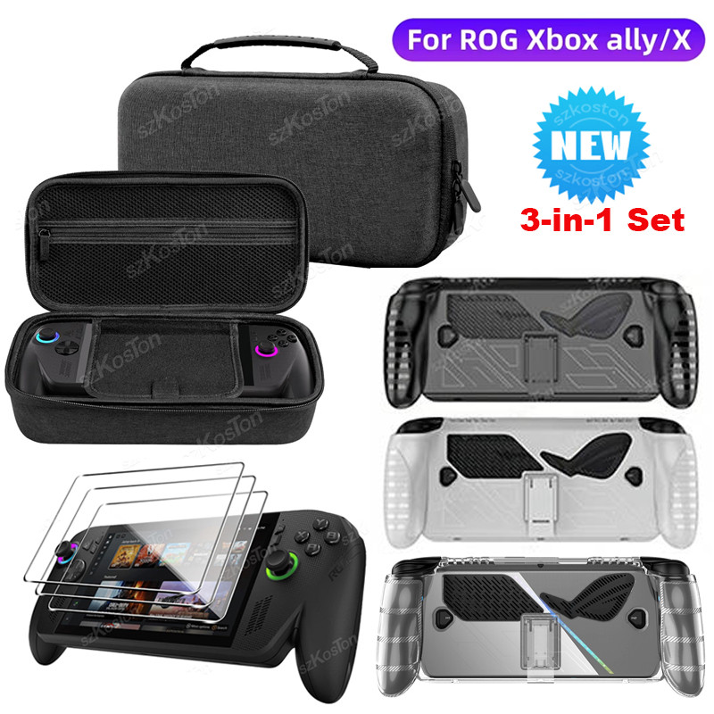 Kit De Acessórios 3 Em 1 Para ROG Xbox Ally/Ally X Game Console Protetor De Tela + Bolsa De Transporte + Capa Protetor