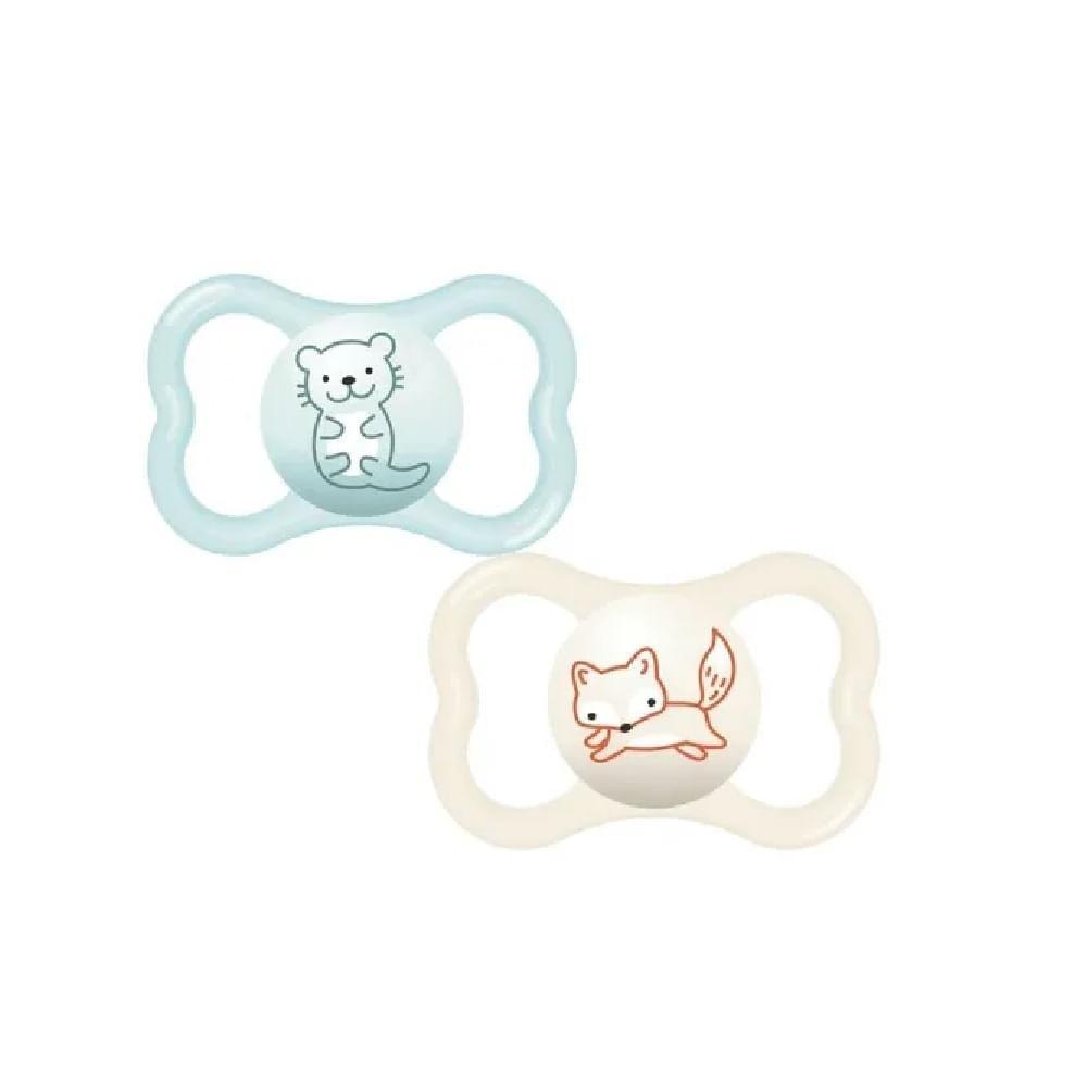 Chupeta MAM Air 16+ Embalagem Dupla Azul - Mam Baby em Oferta na Shopee