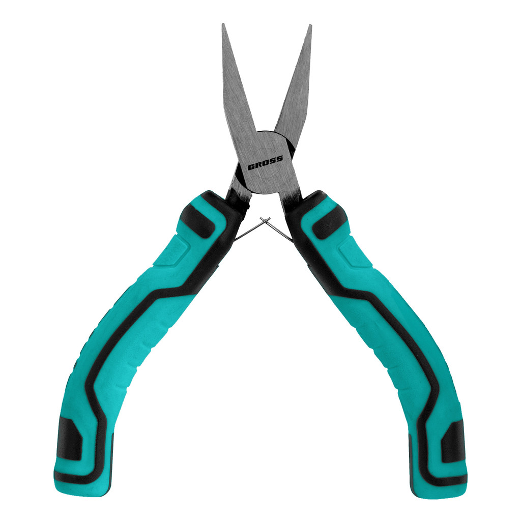MINI ALICATE BICO LONGO RETO, REFORCADO, FOSFATIZADO, 5POL., 127MM, 1PC // GROSS