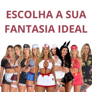 Fantasia Sensual Sexy Feminina Erótica em Oferta na Shopee