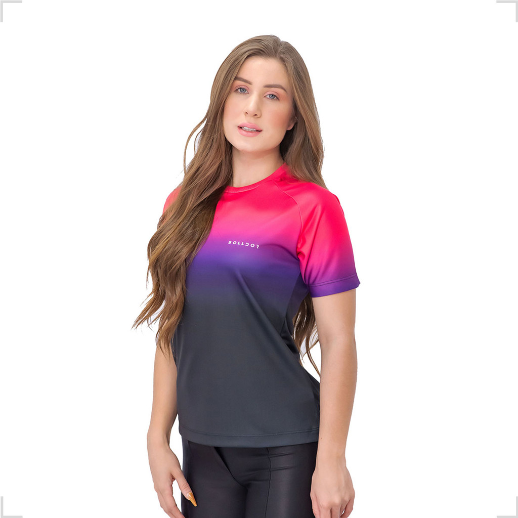 Camisa Feminina Esportiva Academia Proteção Uv Bpr Blusa Academia Feminina