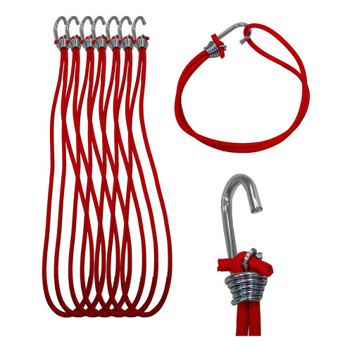 Extensor Elástico 40cm Comprimento Lona Caminhão Amarração Vermelho em Oferta na Shopee