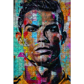 Quebra-cabeça 240 Peças Cristiano Ronaldo Feito em Madeira (MDF) 32X47 cm Grande em Oferta na Shopee