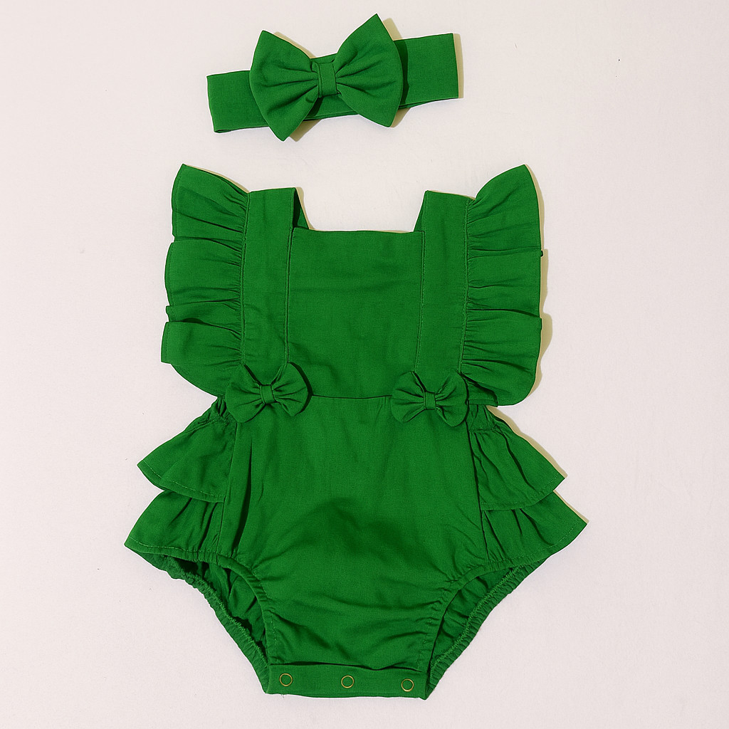 Romper Jardineira Verde Liso Body Roupa de Bebê Menina Festa Mesversário Fantasia Temática Para Ensaios Fotográficos em Oferta na Shopee