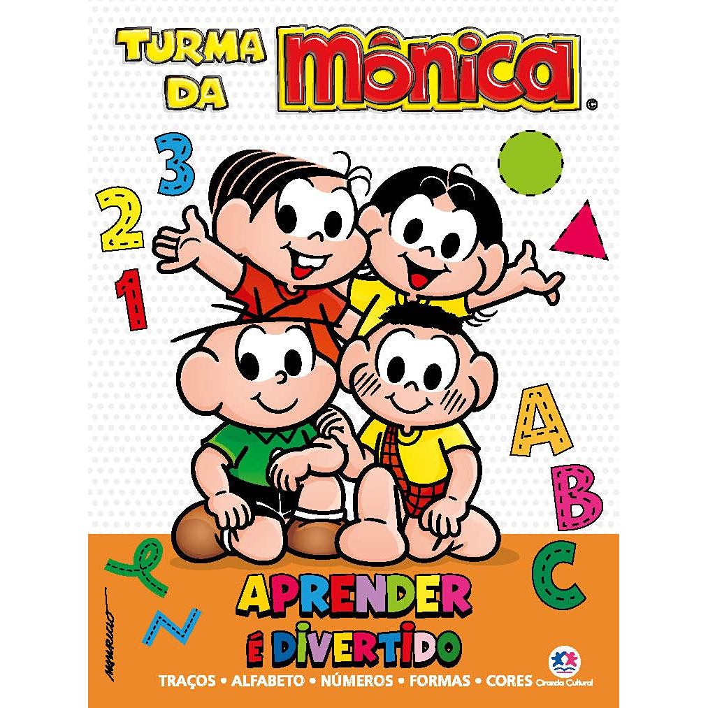 Turma da Mônica | Aprender é Divertido | Traços, Alfabeto, Números, Formas e Cores | Brochura