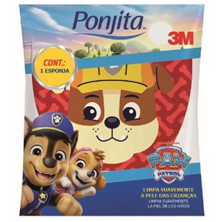 Esponja de Banho Ponjita Infantil Patrulha Canina 3M Rubble em Oferta na Shopee