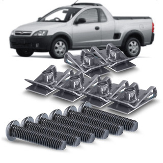 6 Kit Porca + Parafuso Gancho Caçamba Montana 2004 a 2010