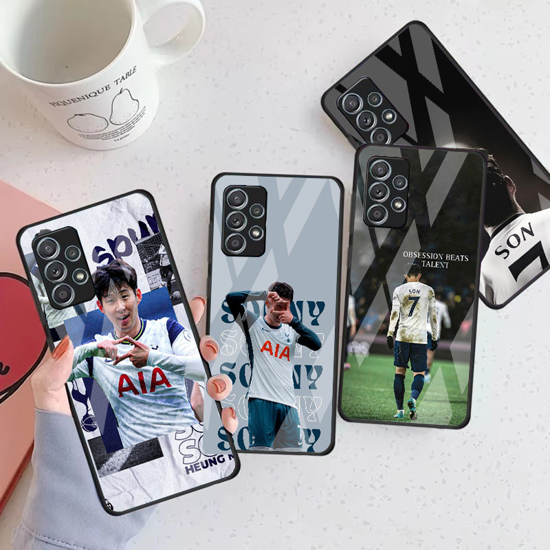 Son Heung-Min Capa De Telefone De Vidro Para Samsung Galaxy A16 A15 A25 A35 A55 A53 A54 A34 A14 A32 A52 4G 5G A56 A54