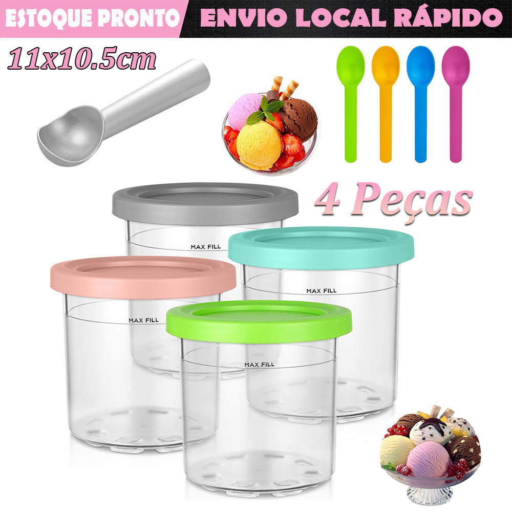 9pcs Recipientes de Sorvete Cremosos Recipientes Sorvete Potes Para  NC299AMZ/C300s/NC299/300/301