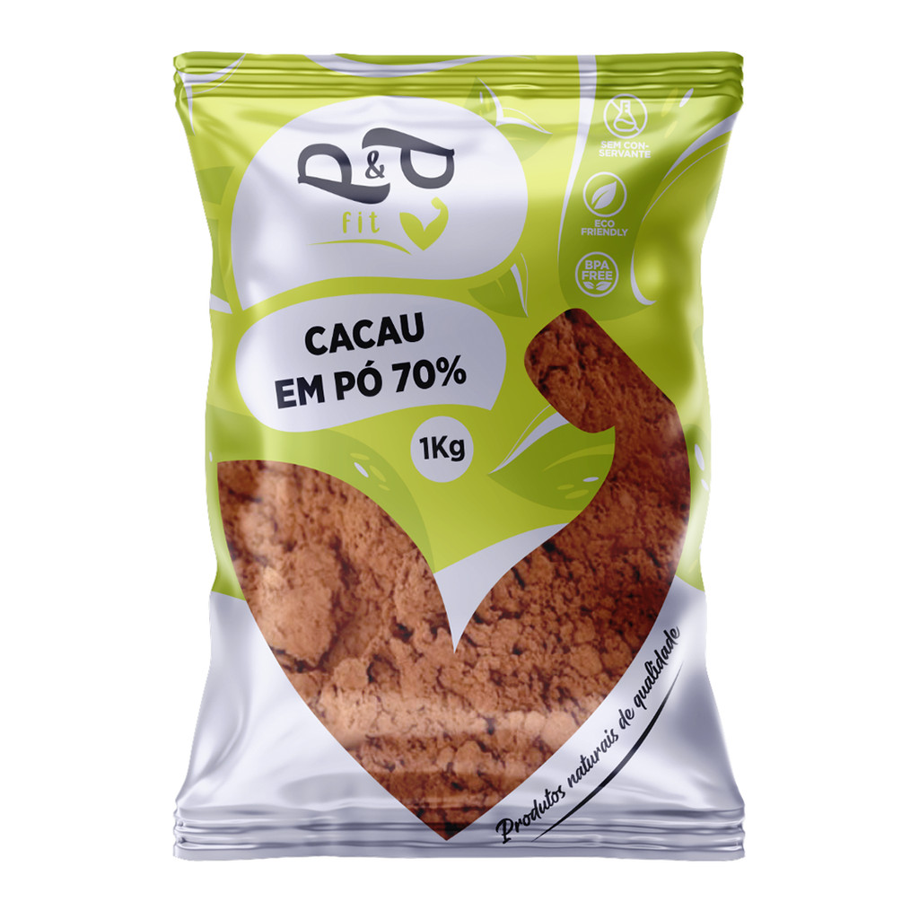 Cacau em Pó 70% - 1Kg - P&P