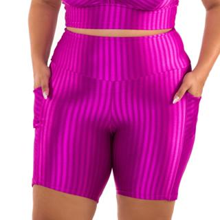 Short Ikat Fúcsia Gaia em Oferta na Shopee