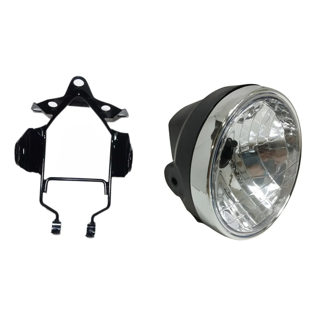 Farol Aro Cromado e Suporte Aranha Farol e Painel Cg 150 Titan Sport 2004 2005 2006 2007 2008