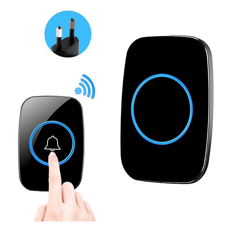 Campainha Eletrônica Sem Fio 300metros,pager Idosos,60músic em Oferta na Shopee