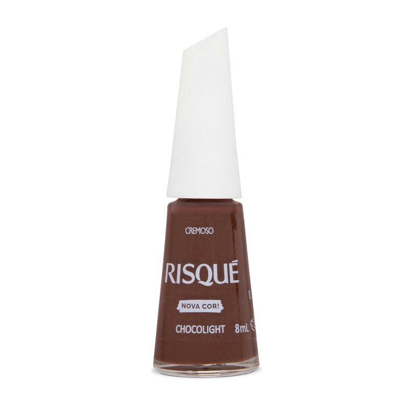 Esmalte Cremoso Risqué Nova Cor! Chocolight 8ml em Oferta na Shopee