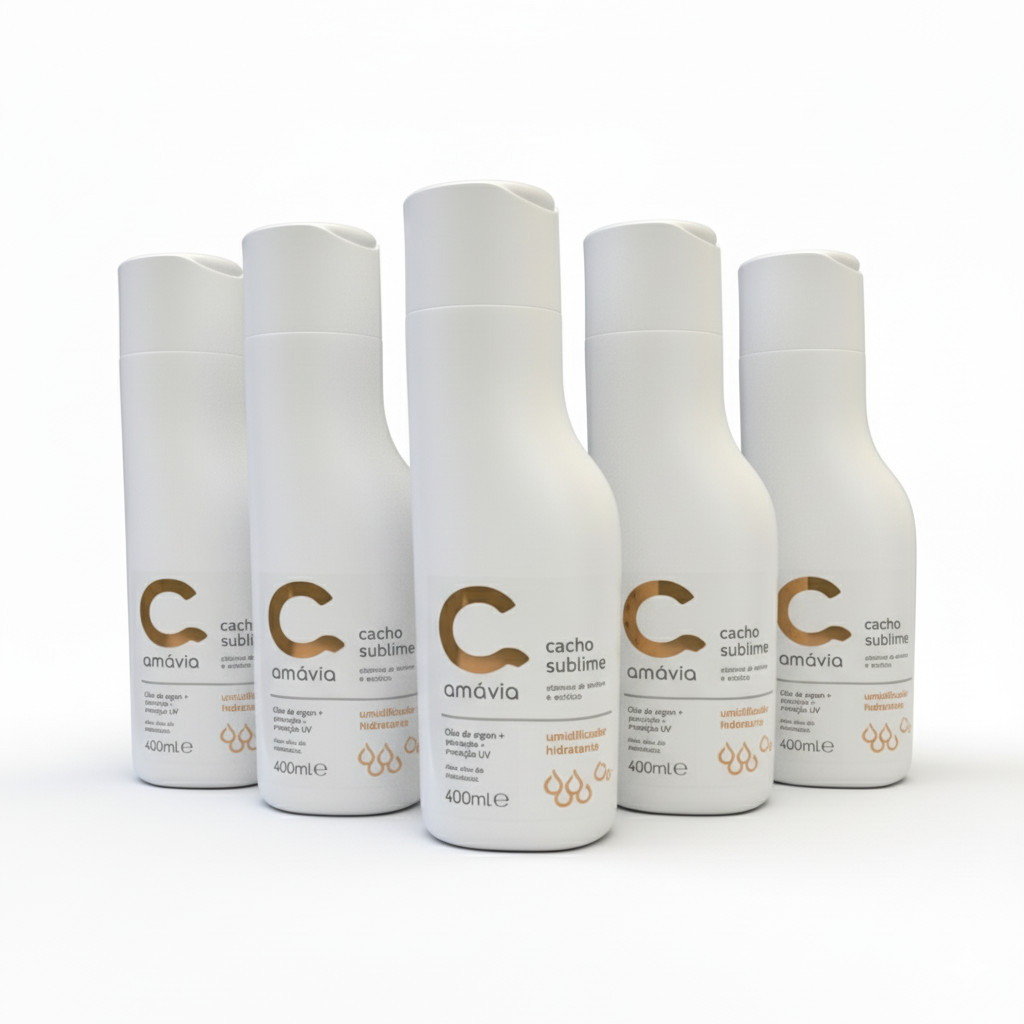 Kit 5 Cacho Sublime Umidificadores Hidratantes Amavia Hair