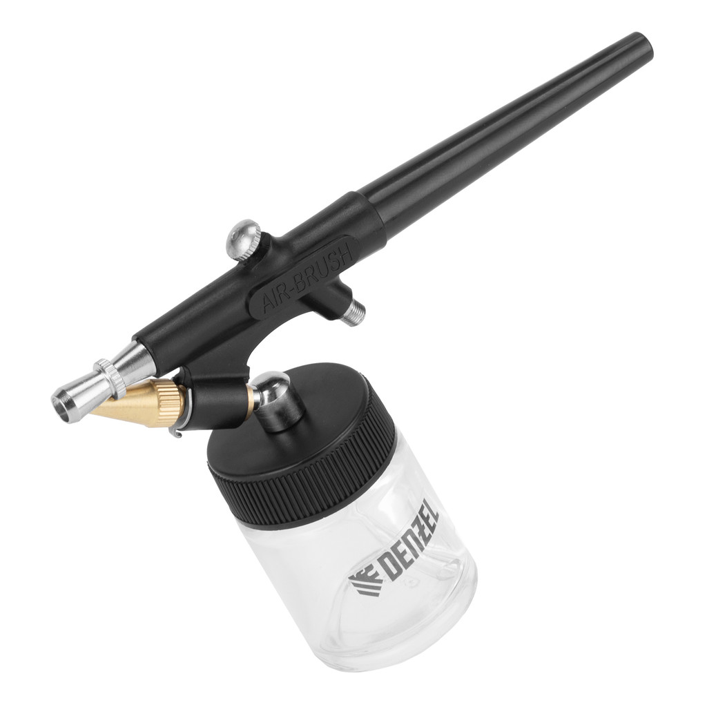JOGO DE AEROGRAFO PROFISSIONAL COM TANQUE INFERIOR AB2, 0,8 MM,22 ML, 11 L/MIN//DENZEL em Oferta na Shopee