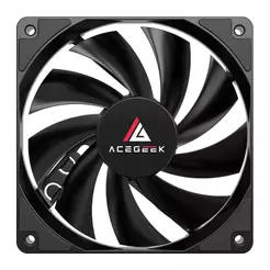 Ventoinha Acegeek Nocturn, 120mm, Preto, AG-NOCTURN-BK
