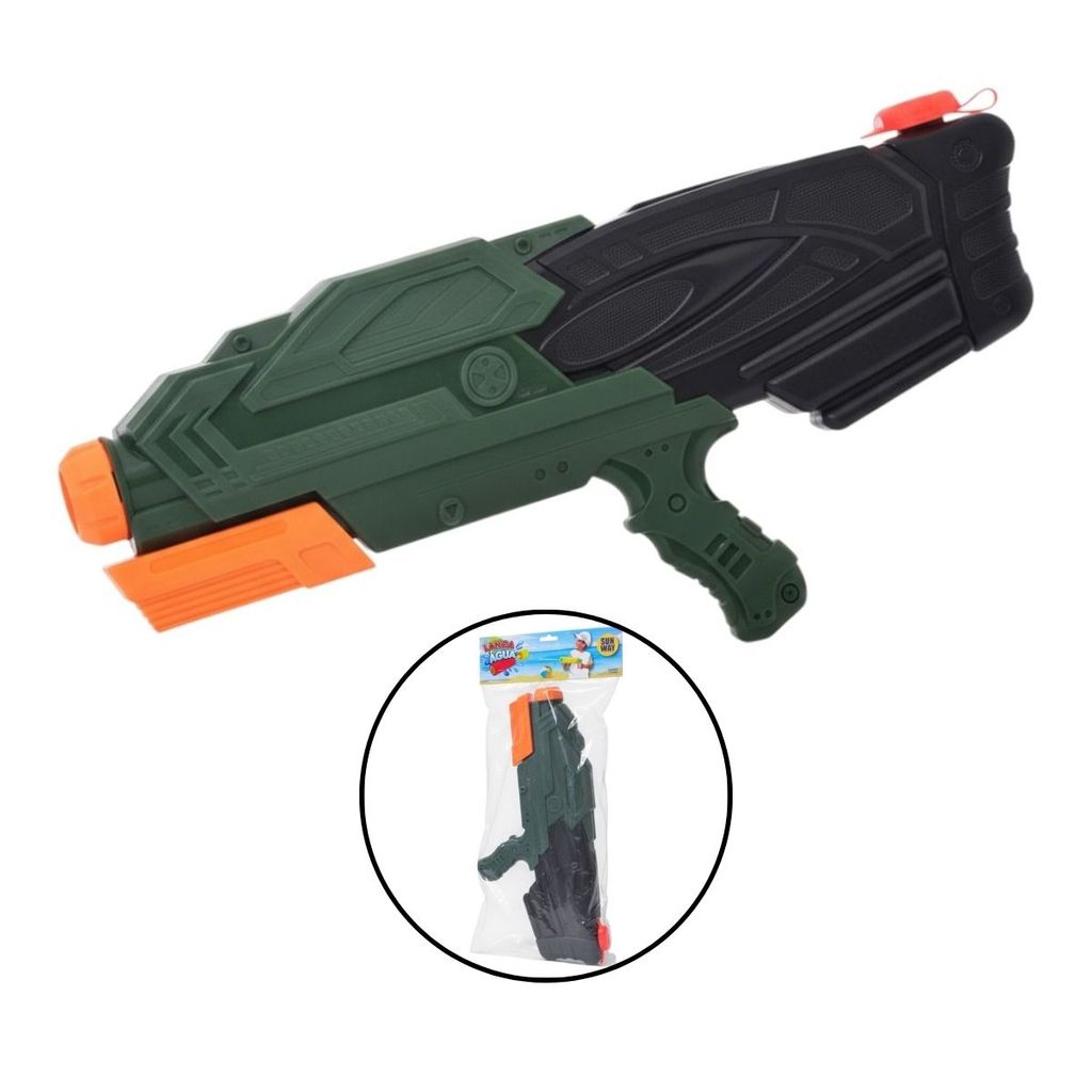 Arma Pistola Lança Água Camuflado 50cm Brinquedo 1 Litro Camuflado