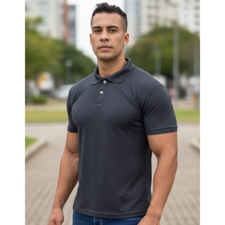 Camiseta Polo Camisa Polo Masculina Básica Alta Qualidade