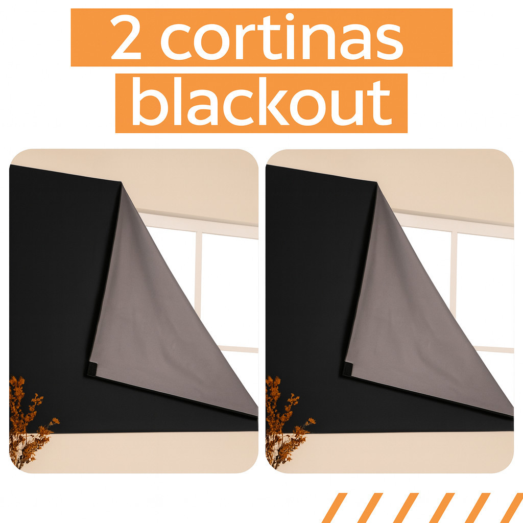 Kit 2 Cortinas Painel Blackout com Velcro para Sala Quarto Cozinha Varias Cores em Oferta na Shopee