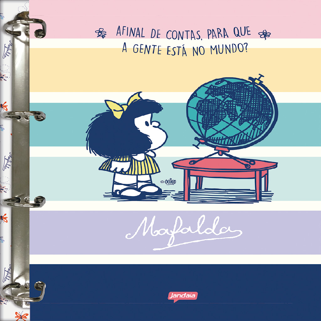 Caderno Argolado 80F 17,5x24,2cm Mafalda – 1 Unidade