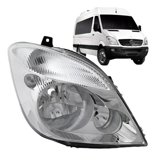Farol Sprinter 2012 A 2016 Sem Aux Com Motor