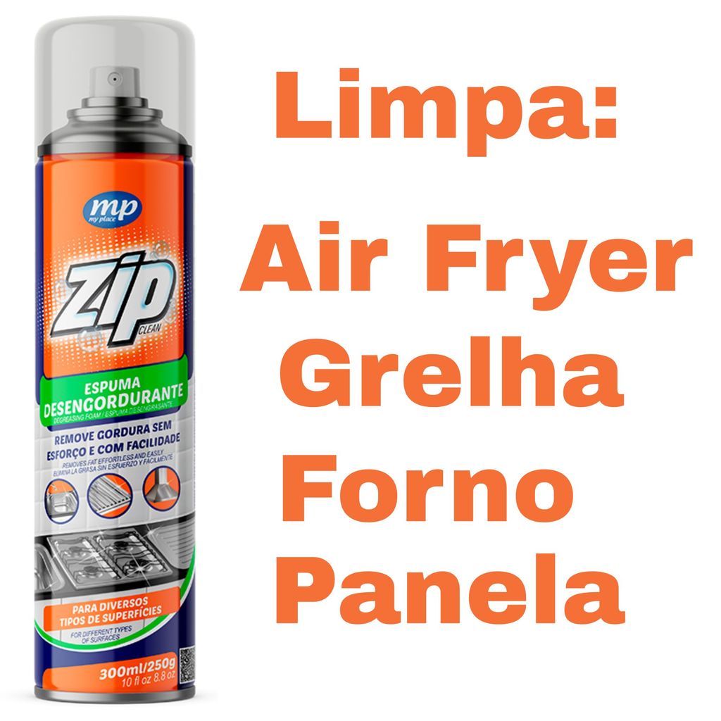 Zip Clean Espuma Limpa Gordura Pesada 300Ml - My Place em Oferta na Shopee