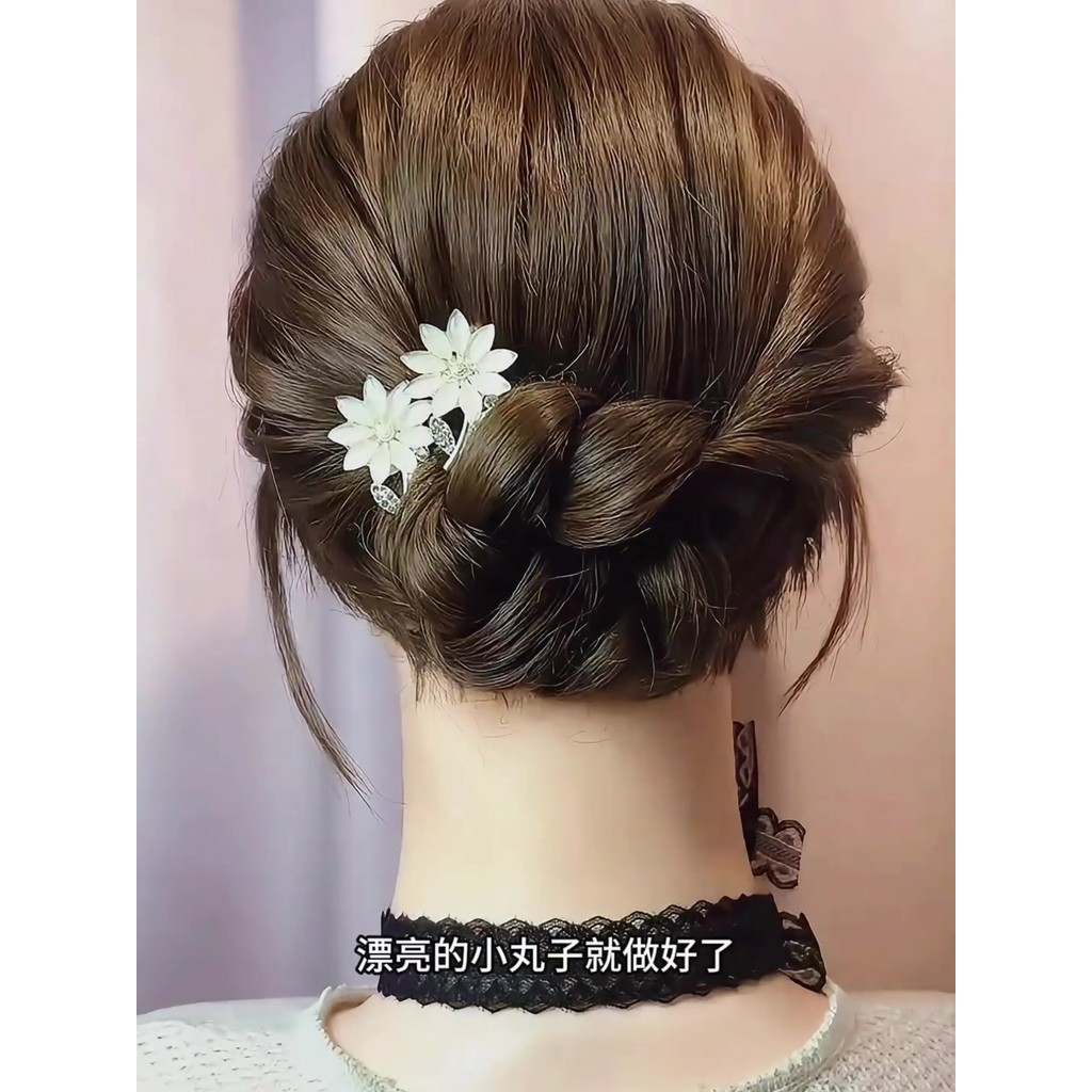 High-End Super fada opala flor grampo de cabelo feminino primavera verão cabelo quebrado franja clipe pequeno garra clip