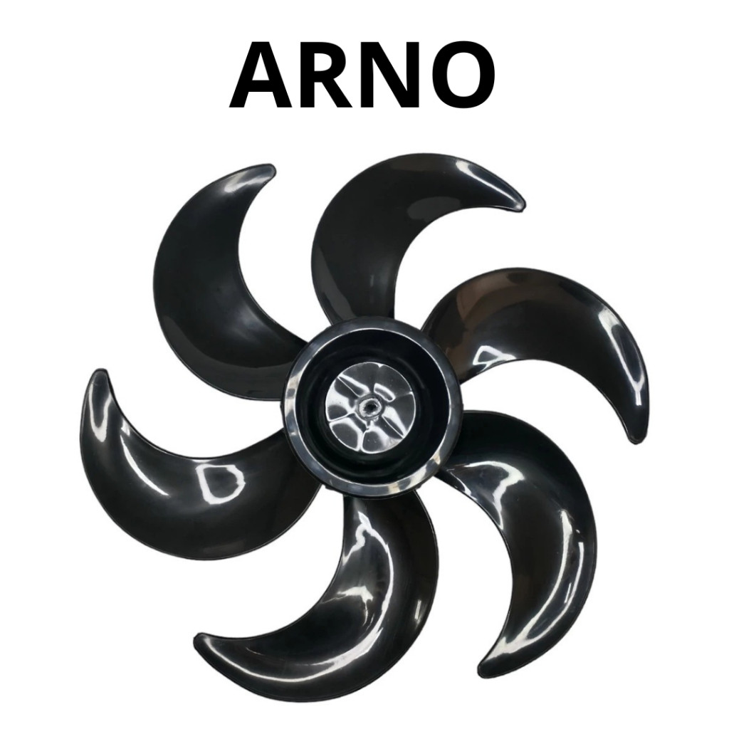 Hélice Para Ventilador Arno 6 Pás 40 cm Preto Turbo Silencio Maxx Force