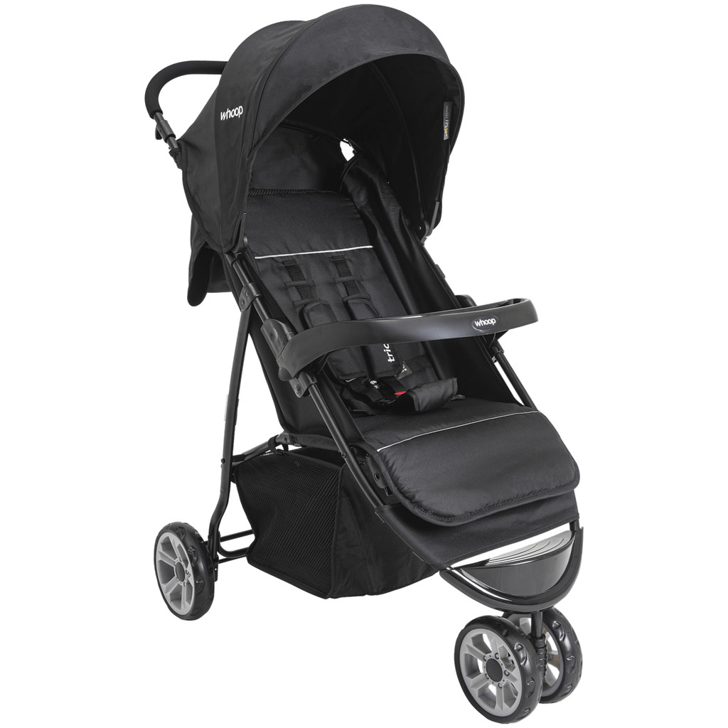 Carrinho de Bebe para Passeio Kiddo Trio Melange Grafite em Oferta na Shopee