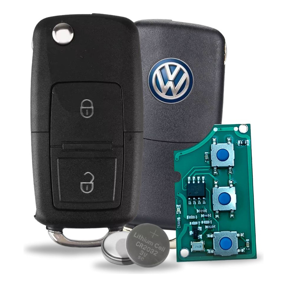 Chave Canivete Vw Pósitron G5 Gol Fox Polo Saveiro 2 Botões em Oferta na Shopee