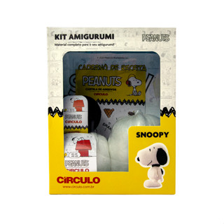 Kit Amigurumi Snoopy faça você mesmo material completo circulo em Oferta na Shopee